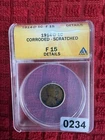 1914-D Lincoln Wheat Cent ANACS F 15 Details Corroded Scratched Bronze ref #234