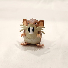 Tomy Pokemon Raticate Figure Nintendo 2" Toy 1999 Rare Miniature Figure Rat