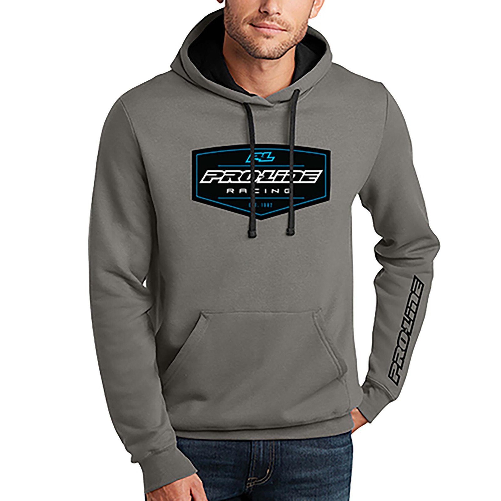 Pro-Line Racing 986404 Pro-Line Crest Grey Hoodie - XL