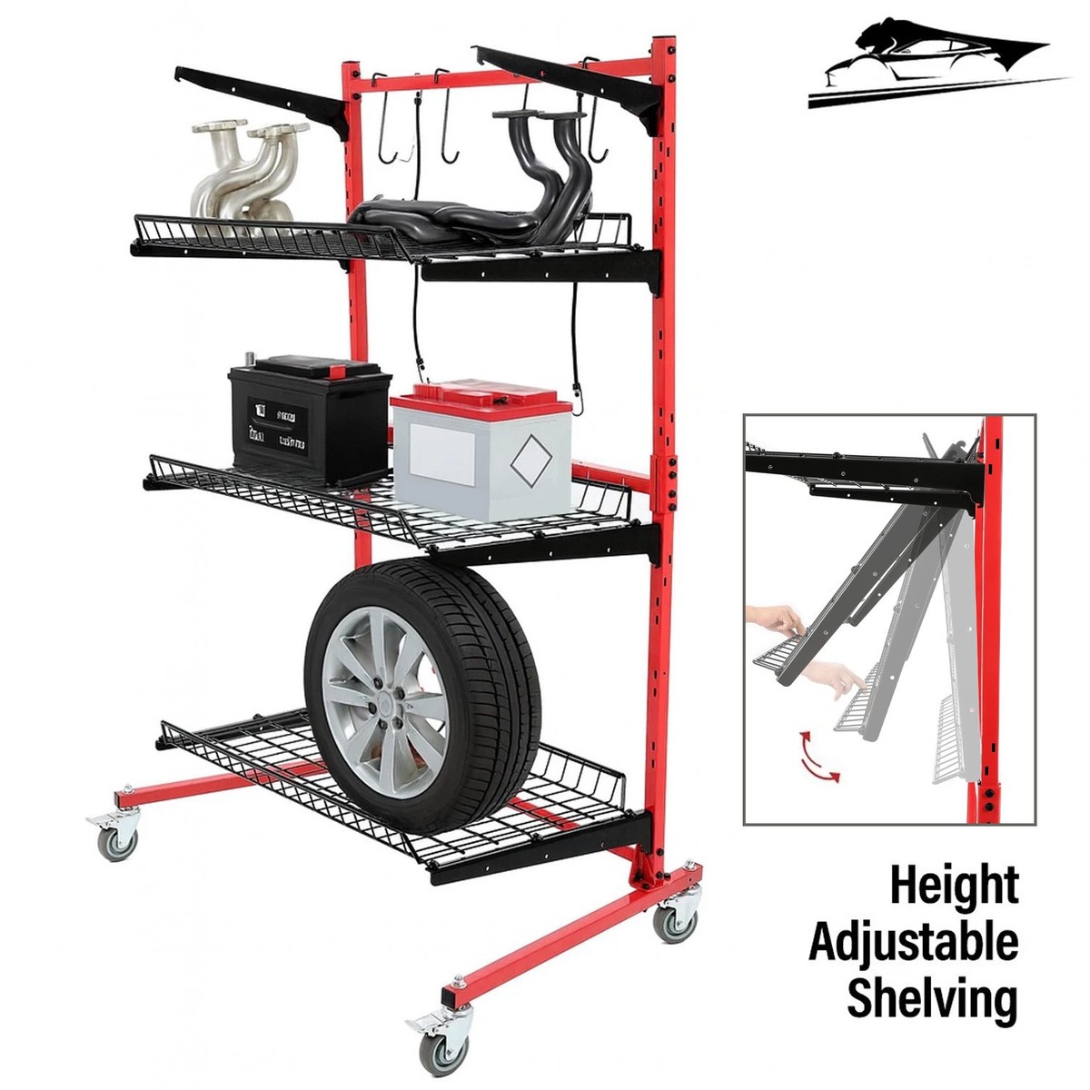 Innovative Parts Carts Automotive Auto Body Shop Parts Carts Tools 