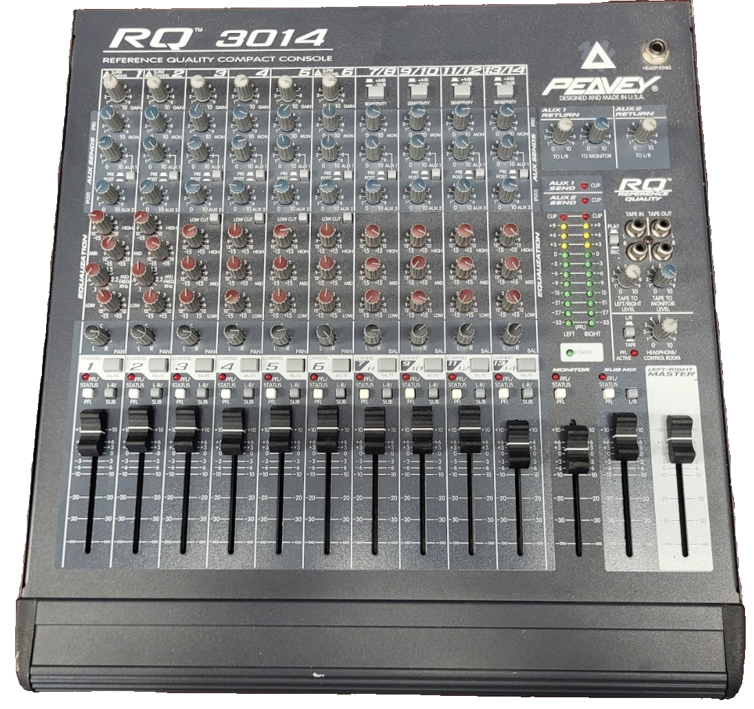 Peavey RQ 3014 14 Input Reference Quality Compact Console #73 | eBay