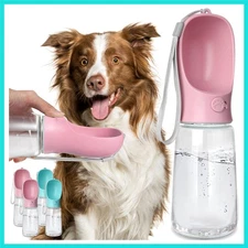 Dog Water Bottle, Leak Proof Portable Puppy Bowl Water Dispenser with Drinkin...