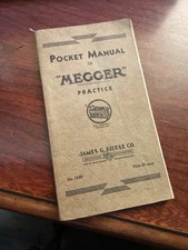 #1…. POCKET MANUAL OF MEGGER PRACTICE 1935 JAMES BIDDLE CO.
