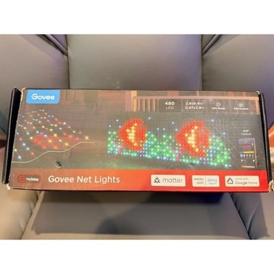 Govee Net Lights 480 LED RGB Smart Outdoor Lights   App Control Alexa Google
