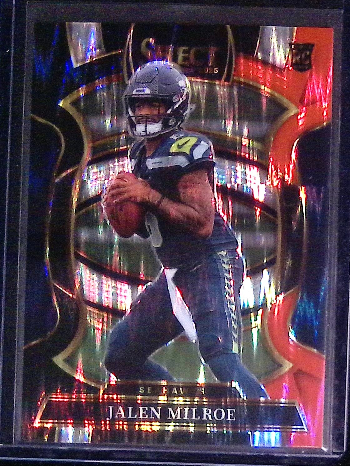 2025 Panini Select #14 Jalen Milroe Black and Red Prizm Shock