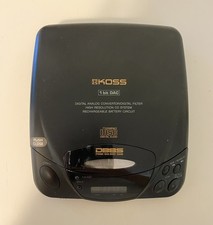 Vintage KOSS Portable CD Compact Disc Player Model CDP404CP Tested Works