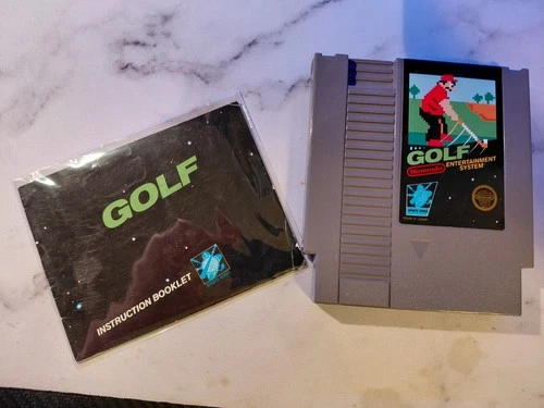 Golf (Nintendo NES, 1985) Game Cartridge & Manual - Tested