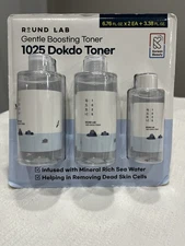 ROUND LAB Gentle Boosting 1025 Dokdo Toner 3 Pack  6.76ozx2 +3.38oz = 16.9oz New