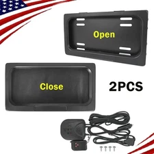 2PCS Rear License Plate Frames Universal License Plate Tag Holder, Front & Back