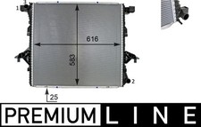 Motorkühler Wasserkühler PREMIUM LINE MAHLE CR 81 000P für VW AMAROK 2HA 2HB S1B