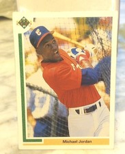 Baseball Sports Trading Card Single - Baseball Player in Red Jersey Trading Card