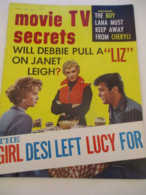 Joan Collins, Fabian, Bobby Rydell - Movie TV Secrets Magazine 1960