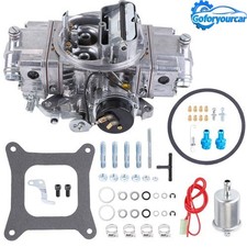 Aluminum Quick Fuel 850 Cfm Electric Choke Carburetor Silver For Street Series