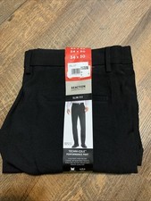 NEW Kenneth Cole Men's Performance Dress Pant Slim Fit Black 34x30 Flex Waist