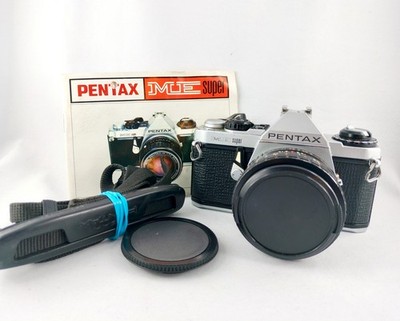   Pentax ME Super SLR Gehäuse | Analog Kamera Body | Silber/Schwarz [GEPRÜFT]  