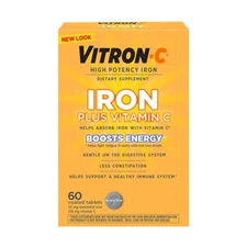 Vitron-C Iron Supplement, Immunity Support Iron Supplements with Vitamin C, I...