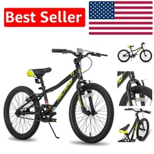 Durable HILAND 20 Inch Kids Bike - Adjustable, Safe & Perfect for Young Riders