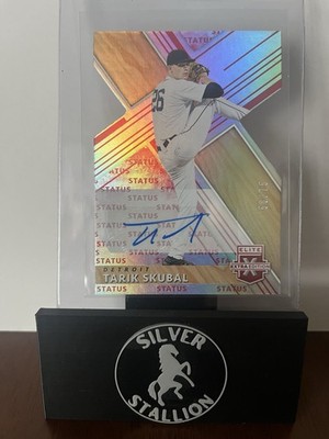 2019 Panini Elite Extra Edition Skubal Die Cut Auto Pink /75