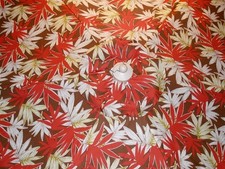 8 Ft Aluminum Tilt-Style Market Umbrella w/ Crank  Palm Leaf Orange  NEW 