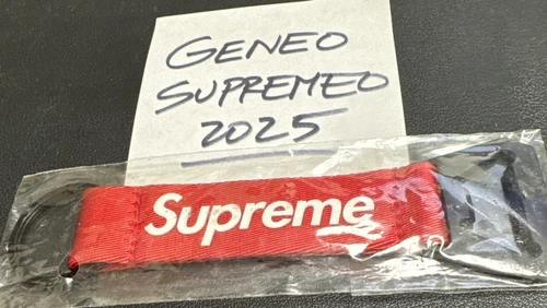 Porte clés Supreme ouvre bouteille sangle rouge FW21 boîte logo neuf scellé
