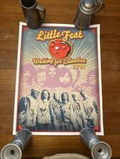 Little Feat Tour Poster Signed By Band Billy Payne, Fred Tackett, Kenny Gradney+