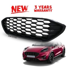 For Ford Puma 2019 - 2024 ST LINE Front Bumper Main Grill Gloss Black
