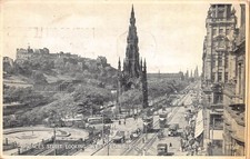Edinburgh City Scene Scotland Postcard c1953 *43* P26