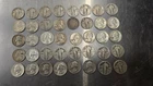 40 Count of 90% Silver Quarters - 1 Roll $10.00 Face Value - Mixed Yrs  barber