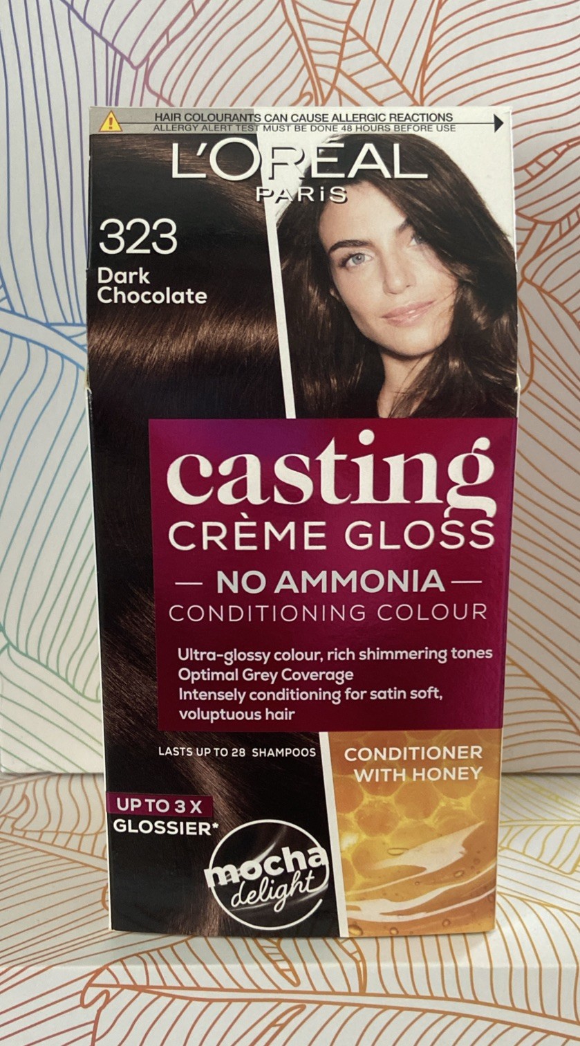 L'Oréal Paris Casting Crème Gloss Hair Colour - 323 Dark Chocolate - Brand New