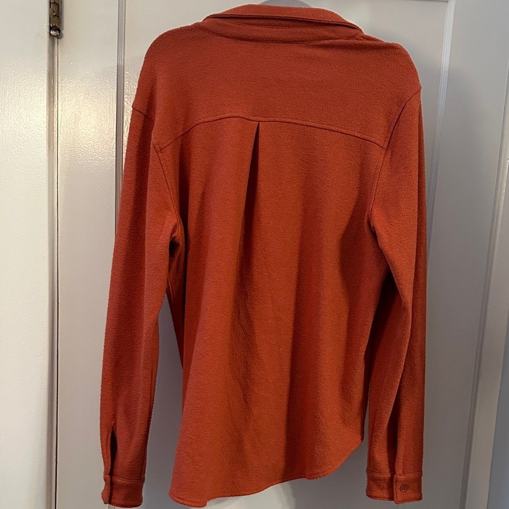 Alpine Design Button Down Burnt Orange Flannel Top - image 6