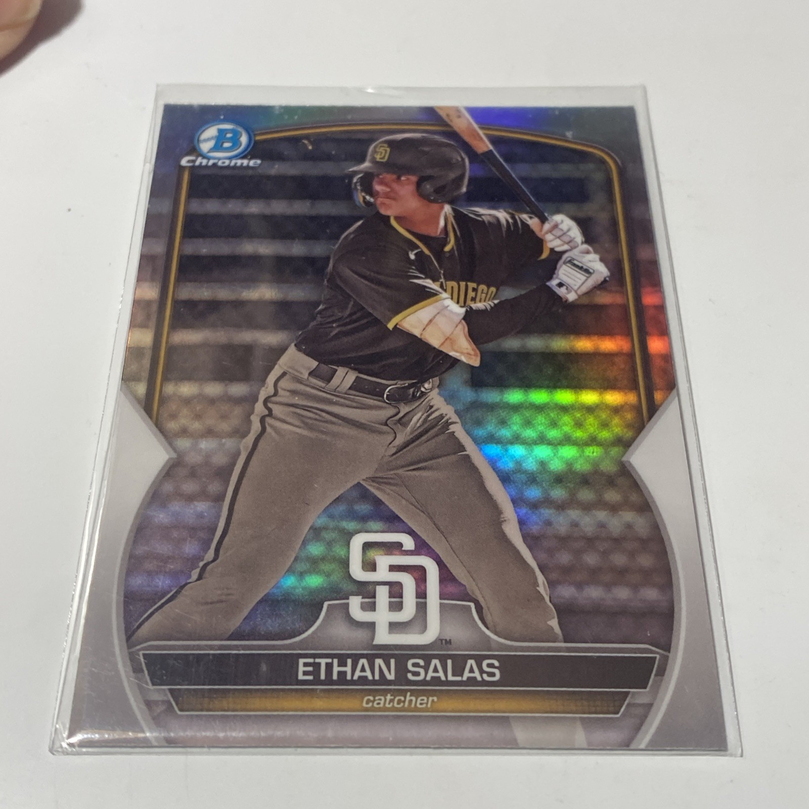 2023 Bowman Draft #BDC-1 Ethan Salas Chrome Refractor RC Rookie San Diego Padres