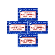 Satya Sai Baba Nag Champa Soap Pack Of 4 Bars 150G Each Total 600G
