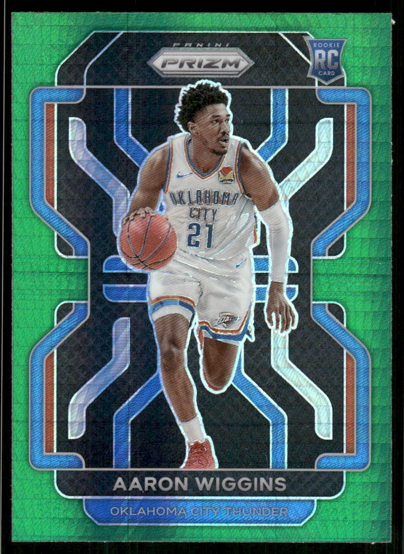 2021-22 Panini Prizm #286 Aaron Wiggins Hyper Green
