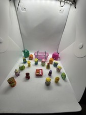shopkins lot 20 backpack food house pantry bottles cookies collectible L10