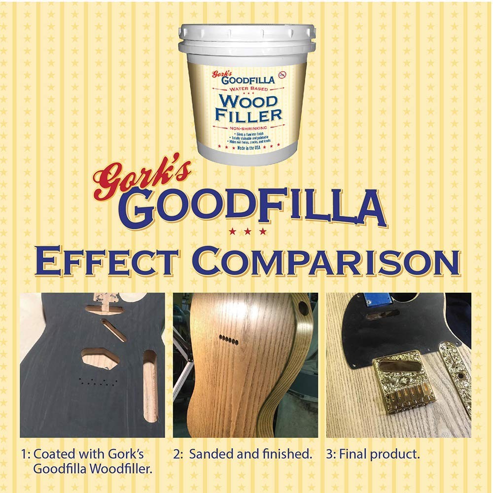 Water-Based Wood & Grain Filler-Red Oak-8 oz by Goodfilla | Replace Every