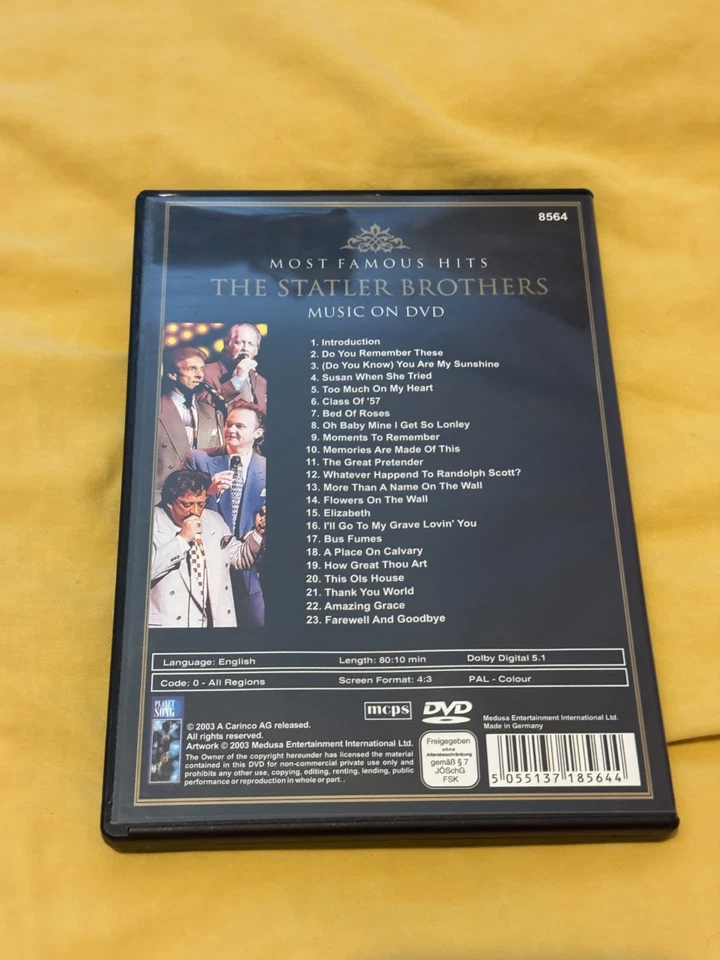 The Statler Brothers - Farewell Concert - Most Famous Hits (DVD, 2003) - Image 2 of 3