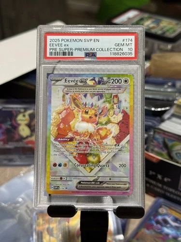 2025 POKEMON SVP PROMO SUPER-PREMIUM COLLECTION #174 EEVEE EX PSA 10