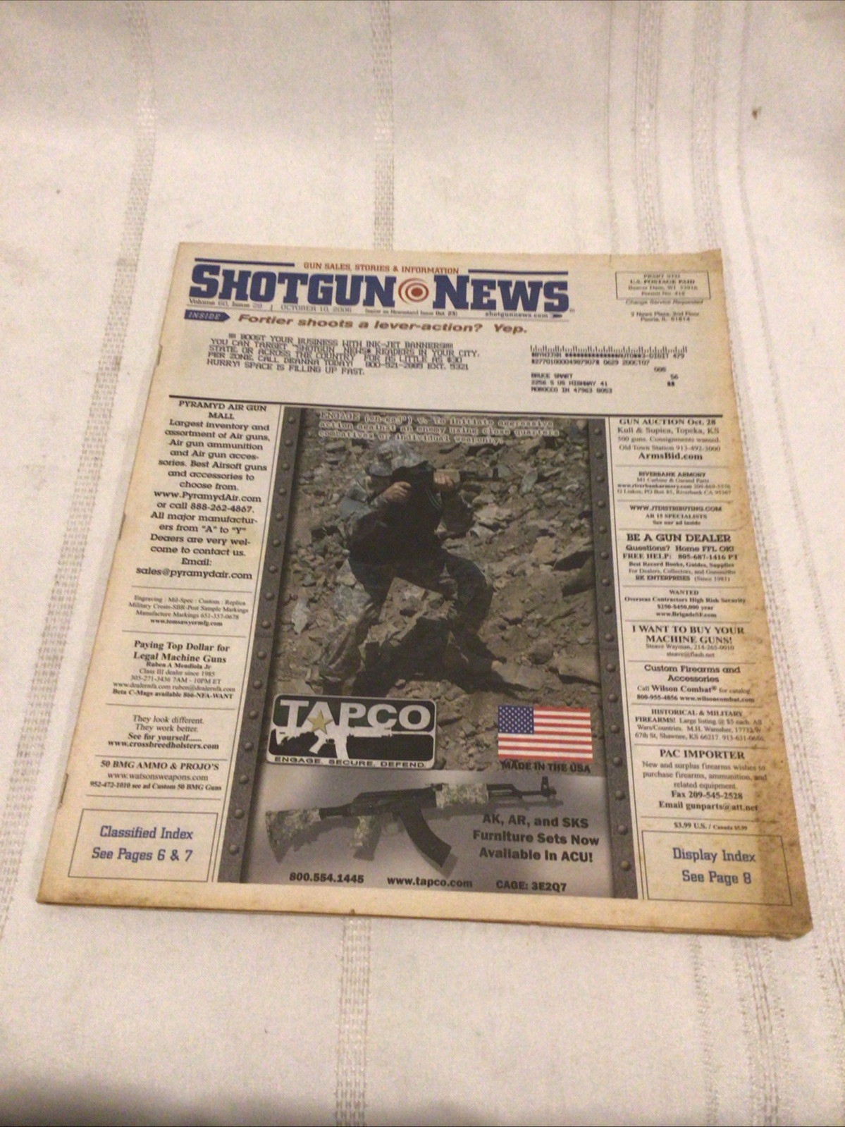 Vintage Shotgun News Magazine October 10, 2006