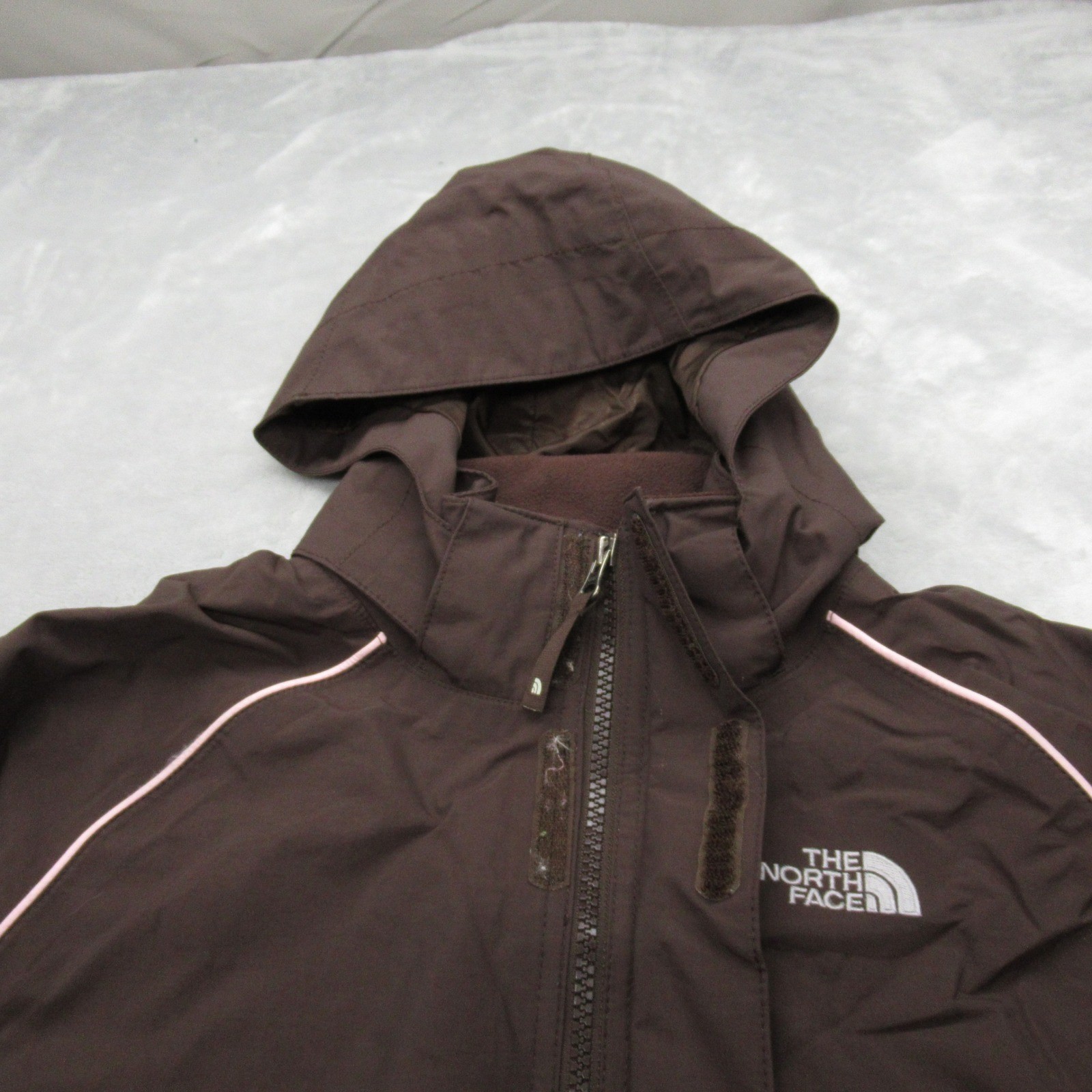 The North Face Jacket Youth Large Brown HyVent Hooded Waterproof Rain 3in1 Shell thumbnail 10