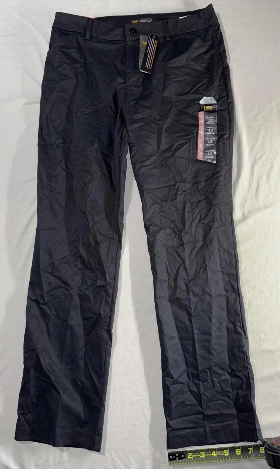 Lee Casual Black Pants Straight Fit