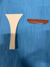 Shamisen Drumstick White Plastic Brown Wood