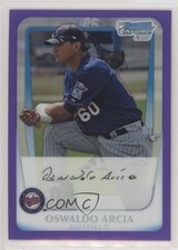 2011 Bowman Chrome Prospects Purple Refractor 678/700 Oswaldo Arcia #BCP28 1i9