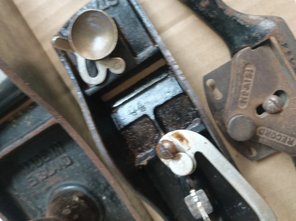 VIntage Stanley Bailey No. 5 1/2 Plane 9.5 Block Plane 51 flat-soled spoke shave - Image 3 of 4