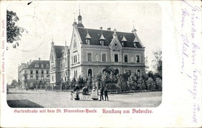 Ak Konstanz am Bodensee, Gartenstraße, Sankt-Vincentius-Haus - 11396443