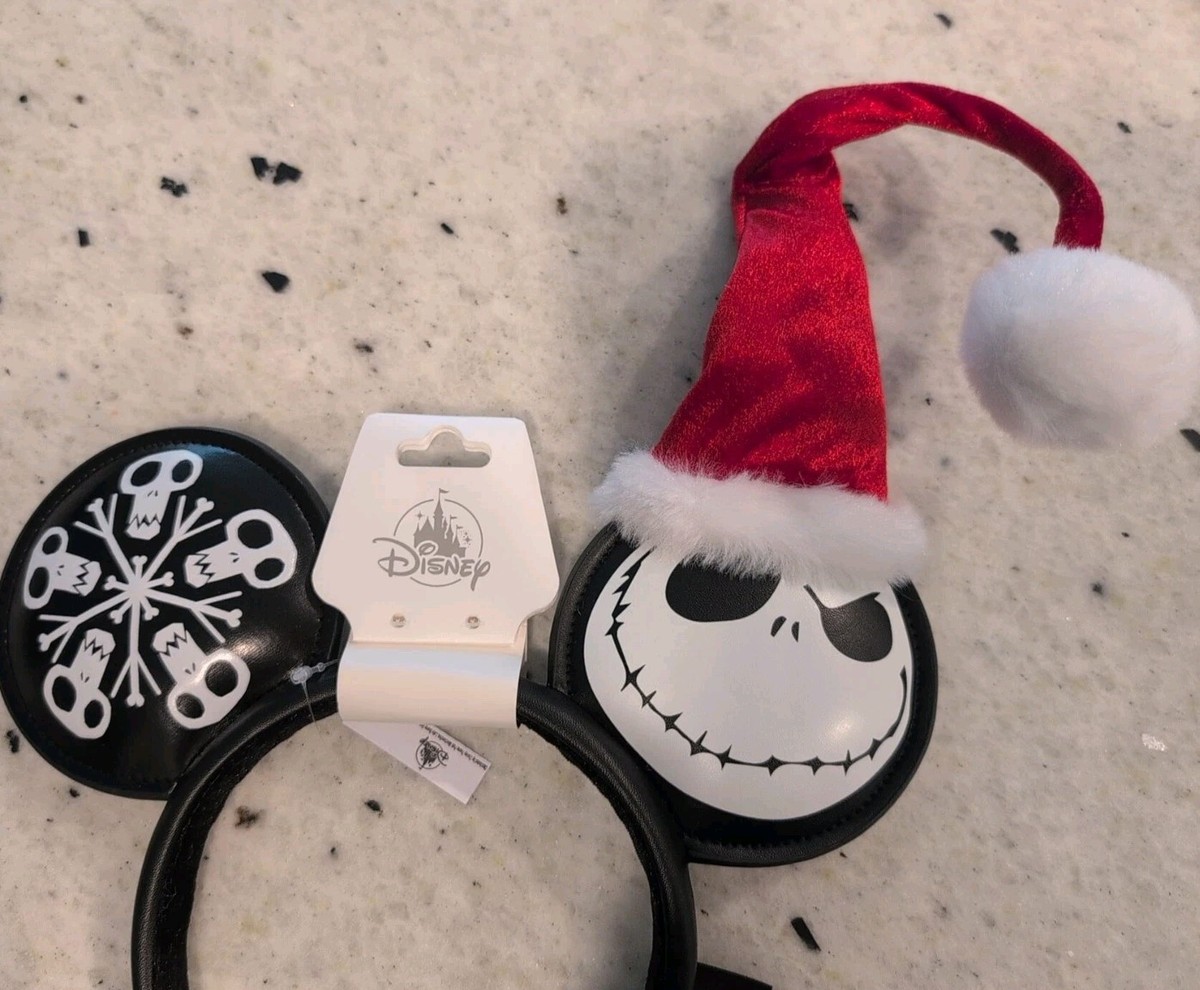 NWT Disney Park NBC Nightmare Before Christmas Halloween Holiday Santa Jack Ears Disney Ears Nightmare Before Christmas Ears | Zero Ears  main image 4