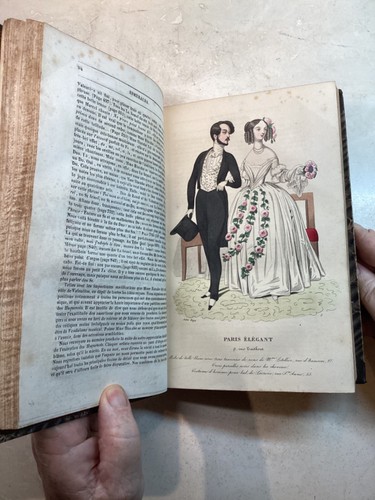 1840-FRENCH FASHION Esmeralda Revue Littéraire with 31 HAND COLOURED PLATES - Picture 6 of 24