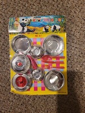 Vintage Junior Kitchen Set Hong Kong 80s Pretend Play Cooking Cookware NOS New 