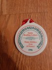 1996 JC Penny Norman Rockwell Santa Reading Letters Christmas Ornament Porcelain — photo 3