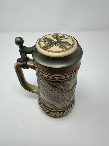 Vintage Gerz Ceramic And Pewter Owl Beer Stein - Picture 11 of 13