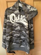 NEW OshKosh Logo Hoodie Boys Sweatshirt Jacket Camo 4/5